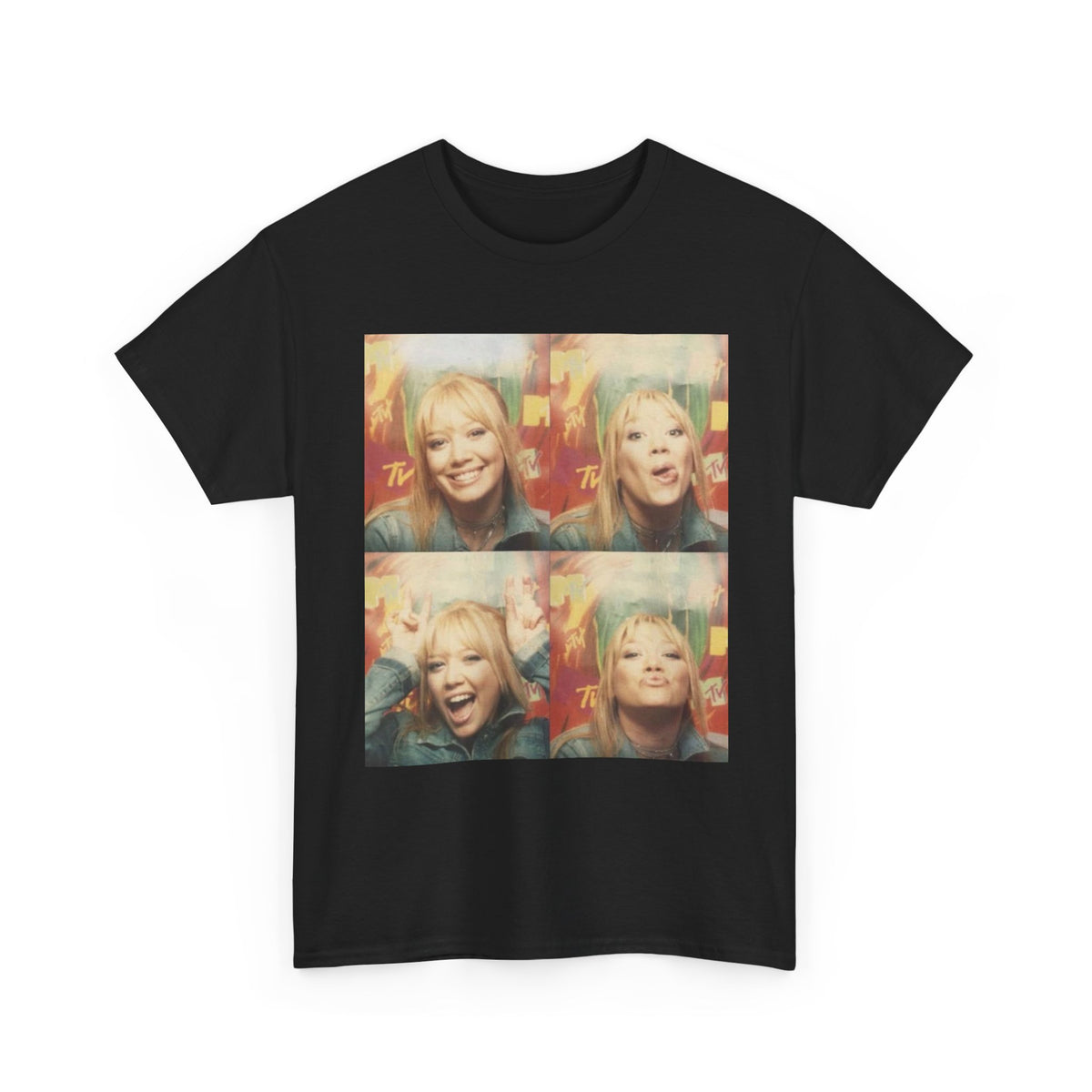 Hilary Duff Y2K Shirt | 2000s Photo Booth Tee | Retro MTV Graphic Top | 90s Baby Aesthetic T-Shirt | Vintage Pop Star Style | TRL Era Tee