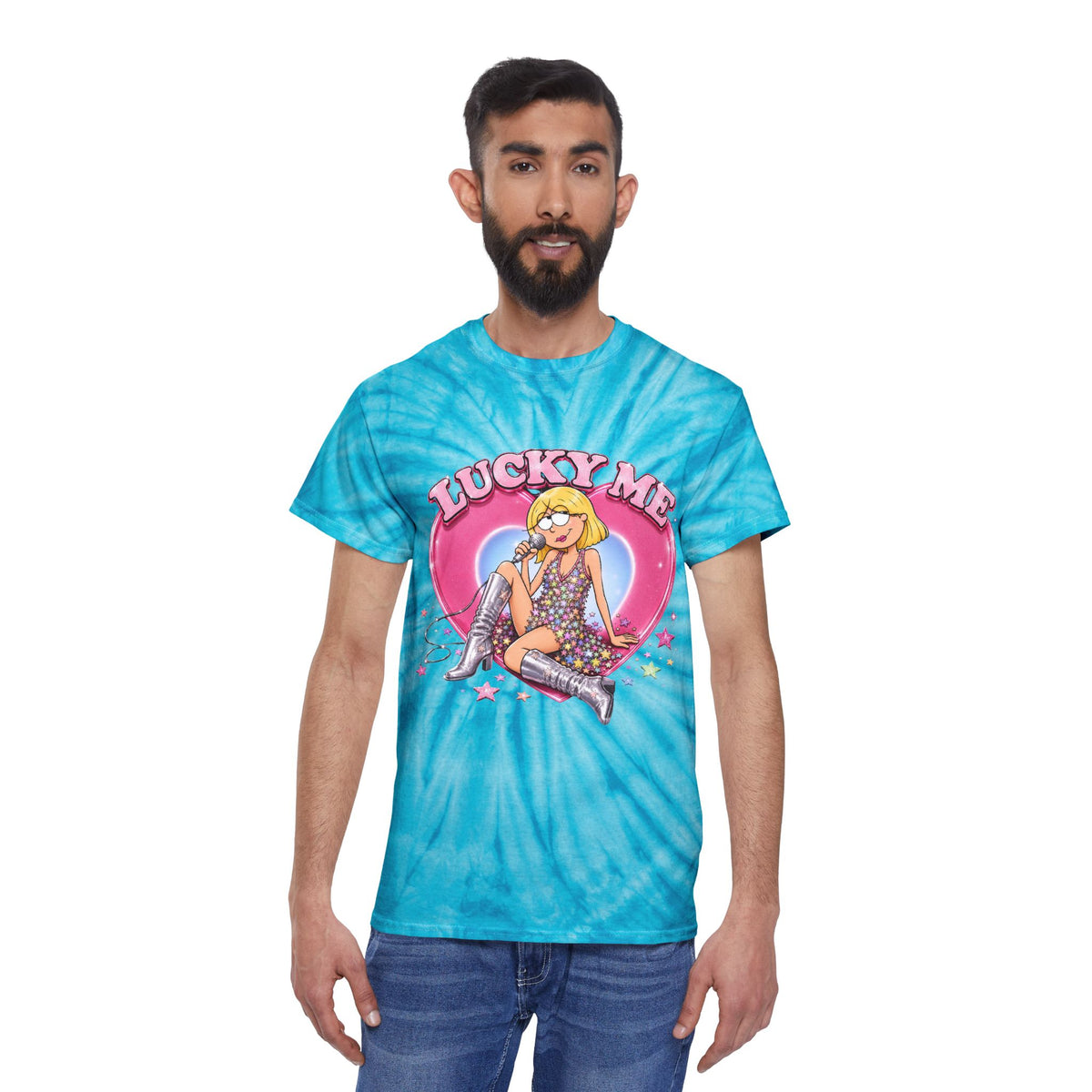 Lucky Me Hilary Y2K Inspired Graphic T Shirt, Adult Unisex
