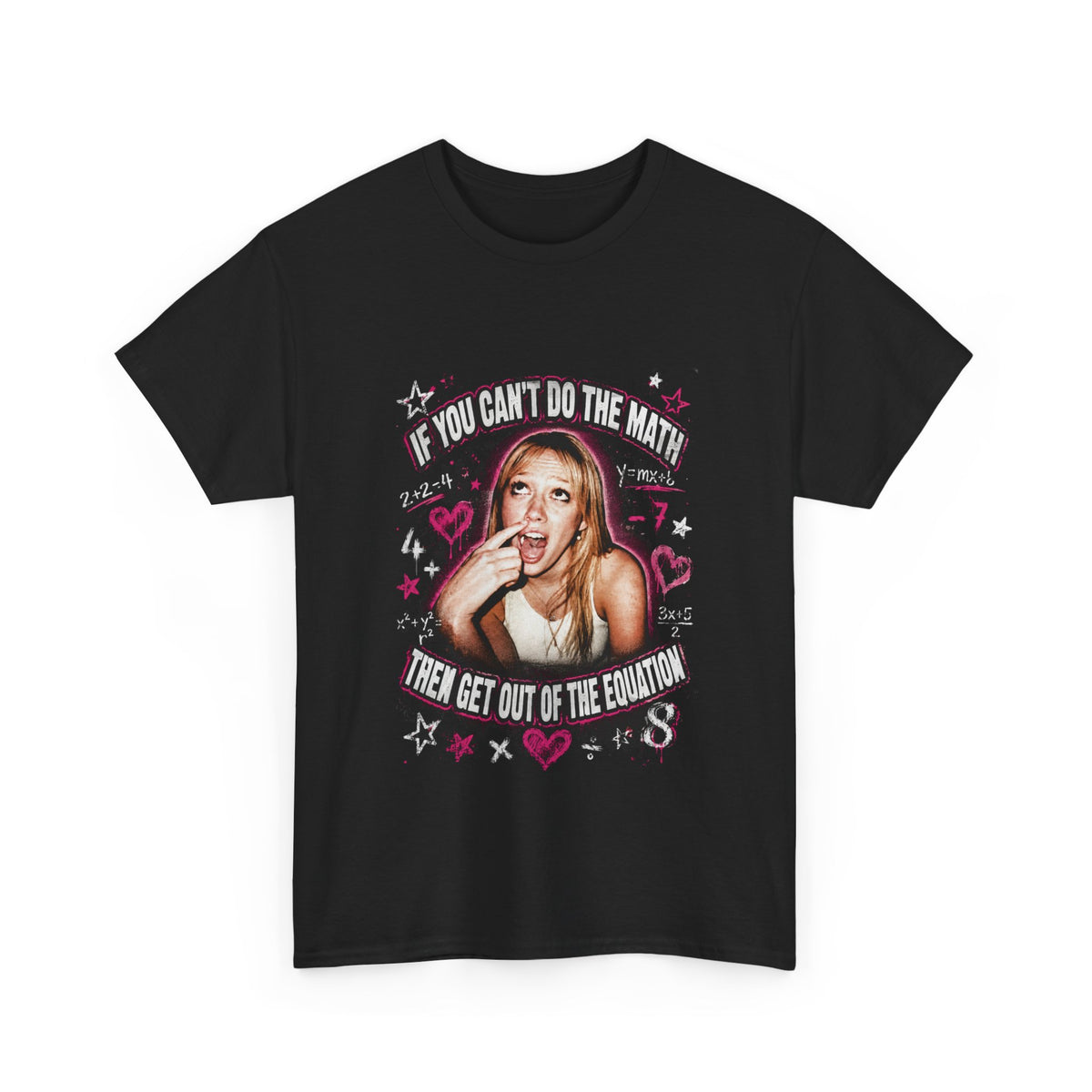Hilary Duff Y2K Inspired The Math Graphic Shirt, adult unisex, Double sided