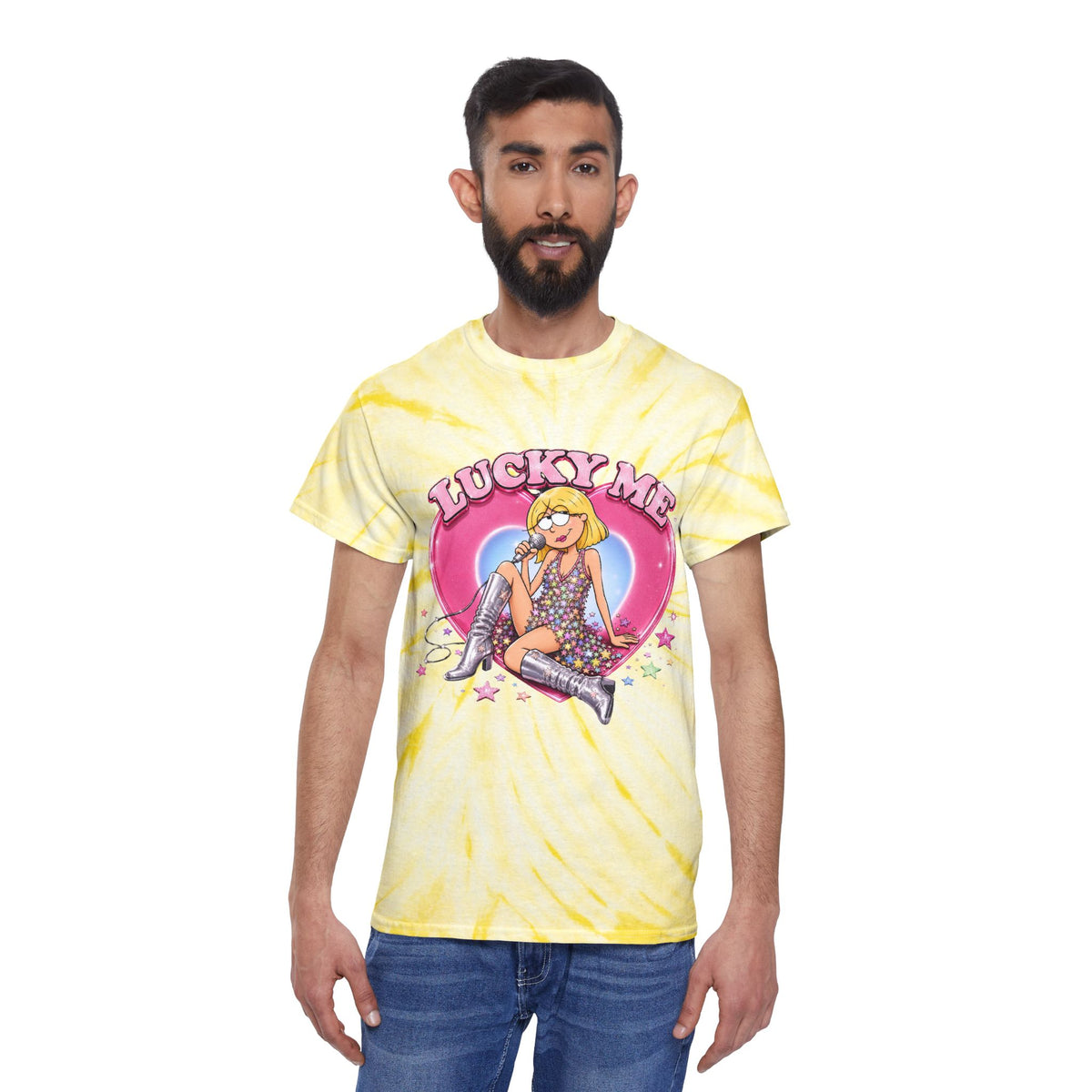Lucky Me Hilary Y2K Inspired Graphic T Shirt, Adult Unisex