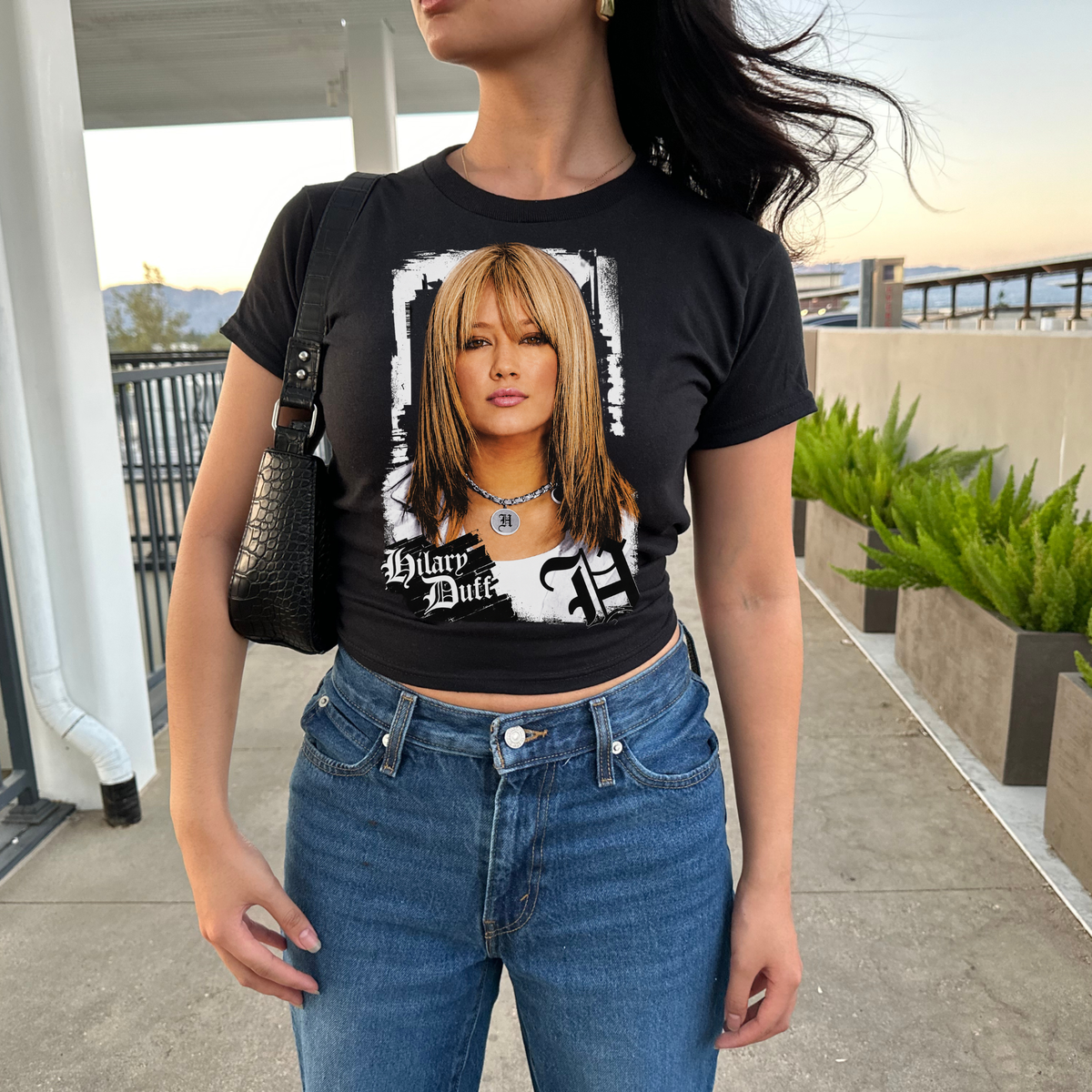 Hilary Duff Y2K Portrait Adult Baby Tee, Youth Unisex Graphic T-Shirt