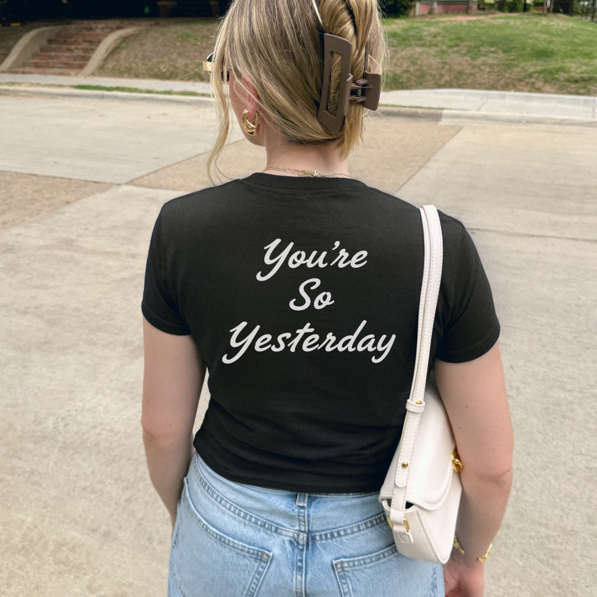 Hilary Duff So Yesterday Baby Tee | Y2K 2000s Graphic Shirt