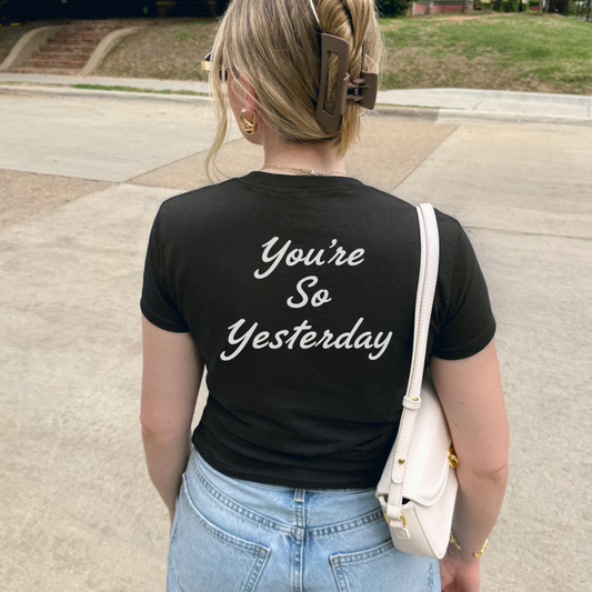 Hilary Duff So Yesterday Baby Tee | Y2K 2000s Graphic Shirt