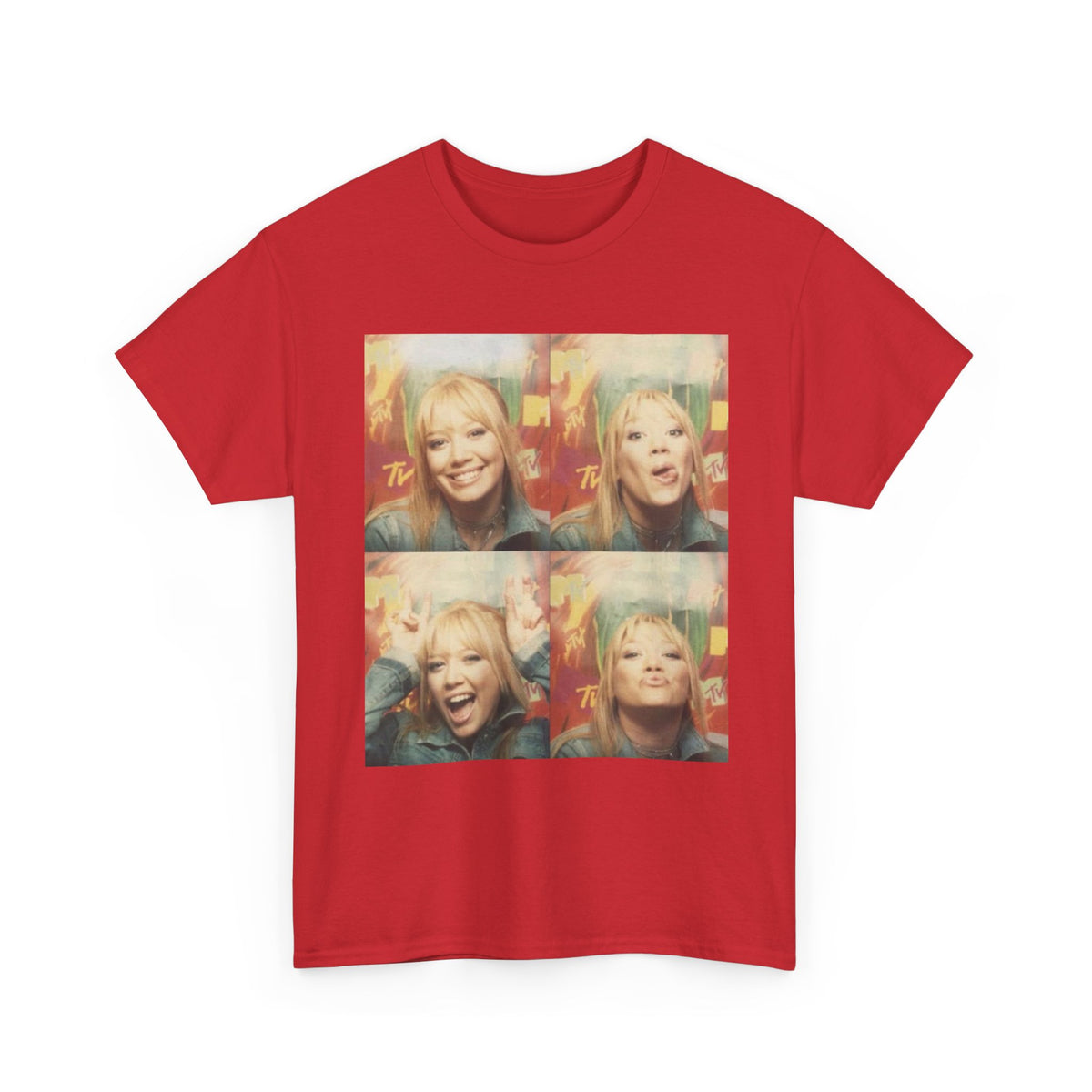 Hilary Duff Y2K Shirt | 2000s Photo Booth Tee | Retro MTV Graphic Top | 90s Baby Aesthetic T-Shirt | Vintage Pop Star Style | TRL Era Tee