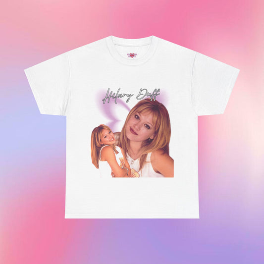 Hilary Duff Y2K T-Shirt | Retro Pop Culture Tee | 2000s Aesthetic Shirt | Teen Idol Graphic Tee | Bootleg Shirt | Nostalgia Gift