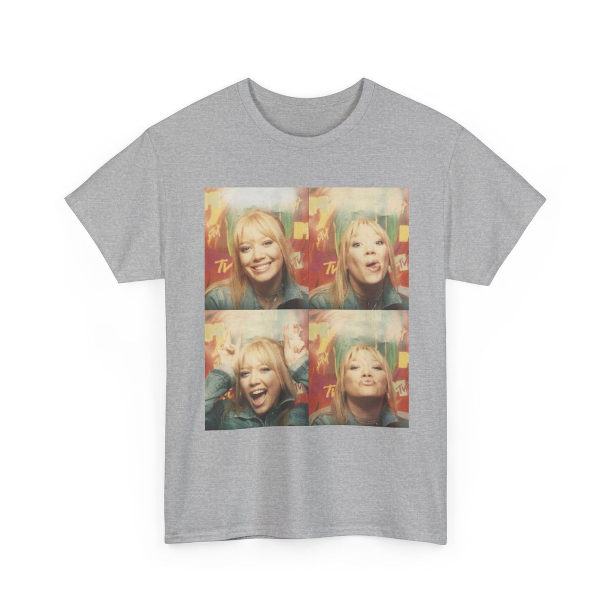 Hilary Duff Y2K Shirt | 2000s Photo Booth Tee | Retro MTV Graphic Top | 90s Baby Aesthetic T-Shirt | Vintage Pop Star Style | TRL Era Tee
